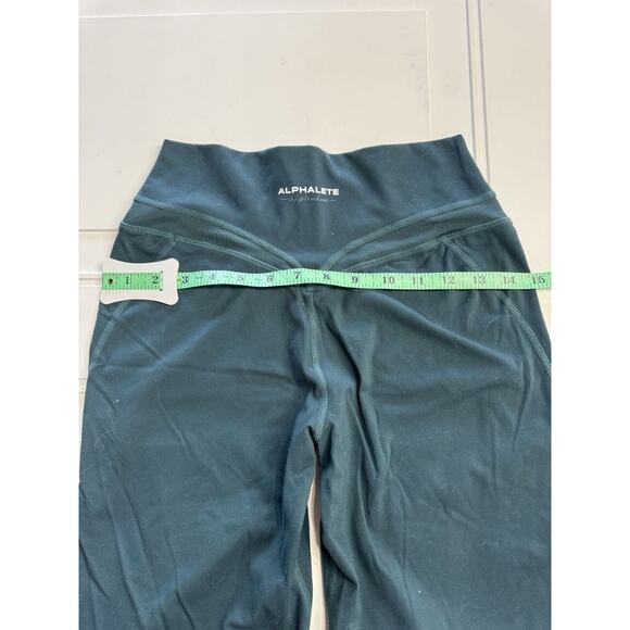 ALPHALETE Alphalux Wonder Bike Workout Shorts Blue Green Size M (no Tag) - Picture 4 of 5